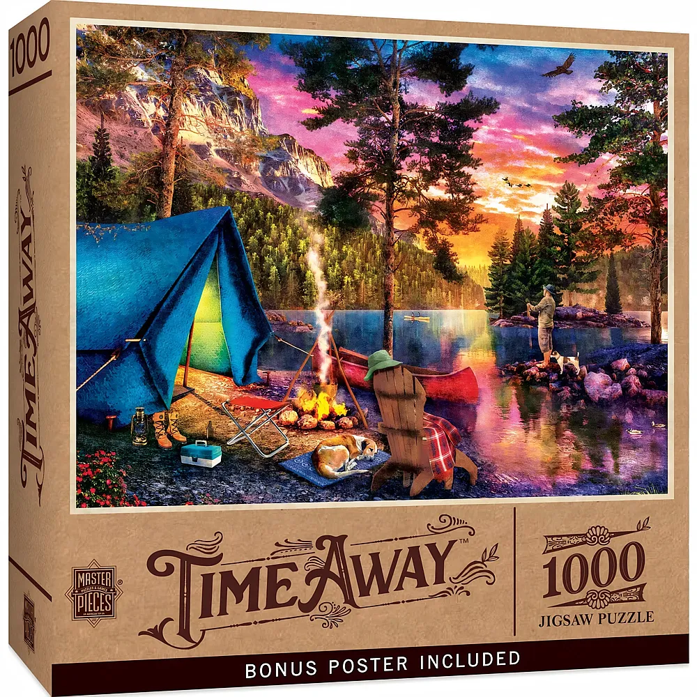 Master Pieces Puzzle Time Away Angeln in den Highlands 1000Teile