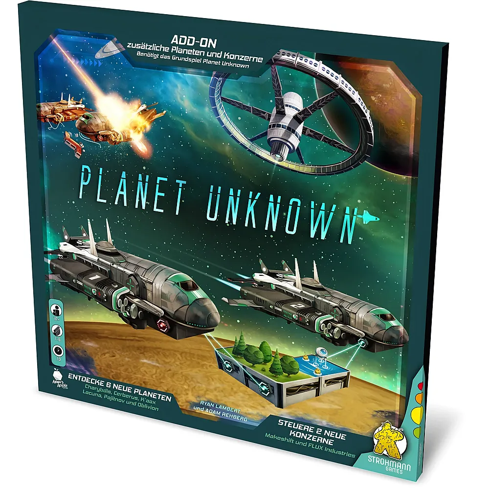 Strohmann Games Planet Unknown  Add-On, Erweiterung, Kennerspiel, Strategiespiel, 1-6 Spieler, ab 10+ Jahren, 70 Minuten, Deutsch