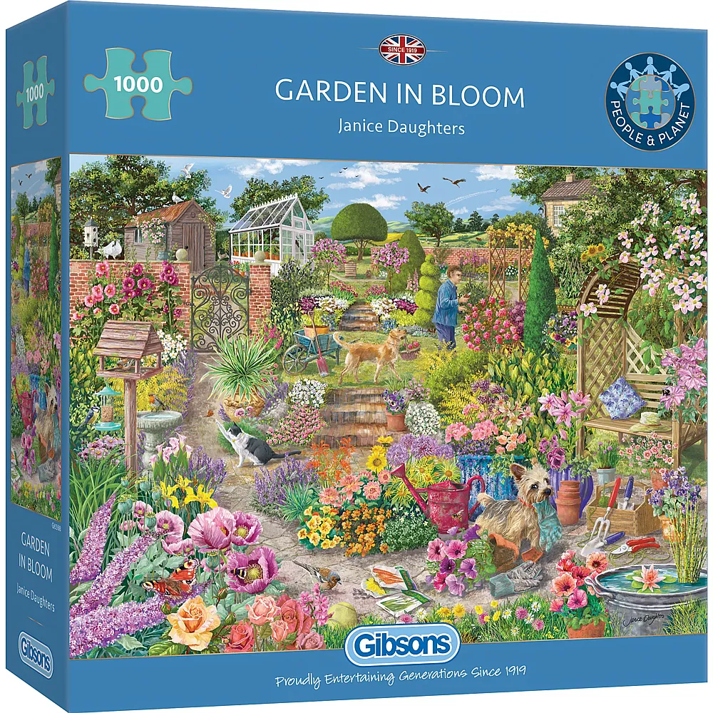 Gibsons Puzzle Janice Daughters Garden in Bloom - 1000 Teile