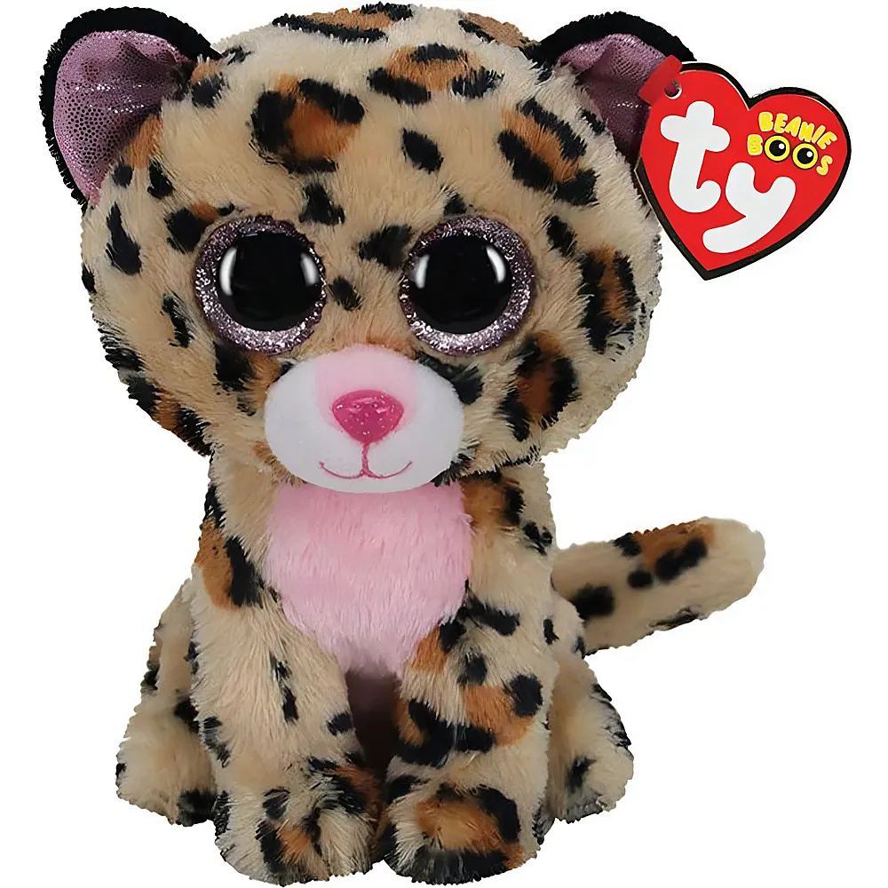 meinspielzeug - Ty Beanie Boos Livvie der Leopard 15cm | Raubkatzen Pl�sch