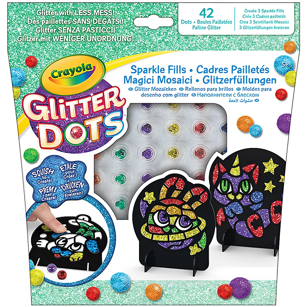 Crayola Glitter Dots Glitzerfllung | Schmuck Bastelset