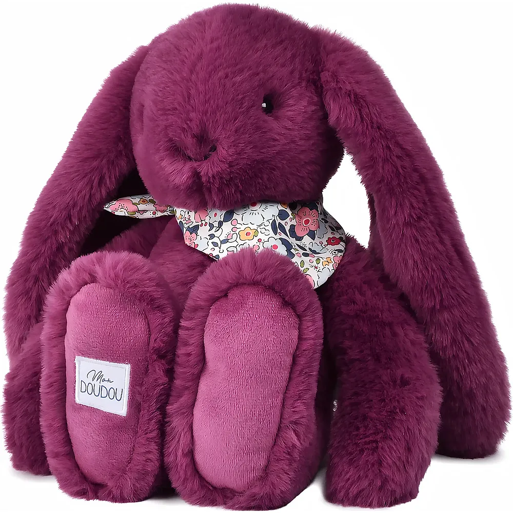 Doudou et Compagnie Fleurette Hase Pflaume - 35 cm - Hasen Pl�sch