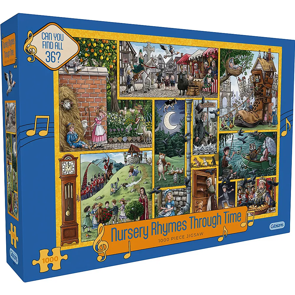 Gibsons Puzzle Kinderreime im Wandel der Zeit - 1000 Teile
