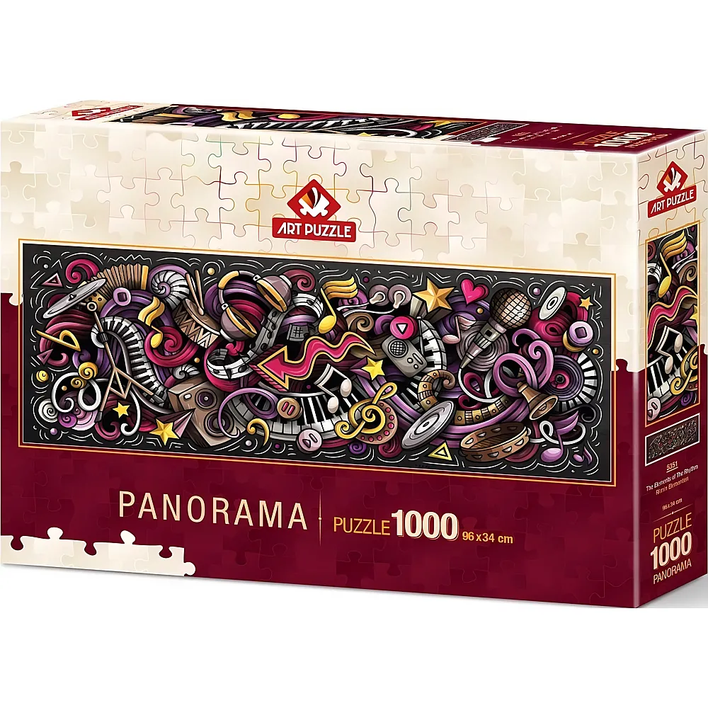 Art Puzzle Panorama The Elements of the Rhythm - 1000 Teile