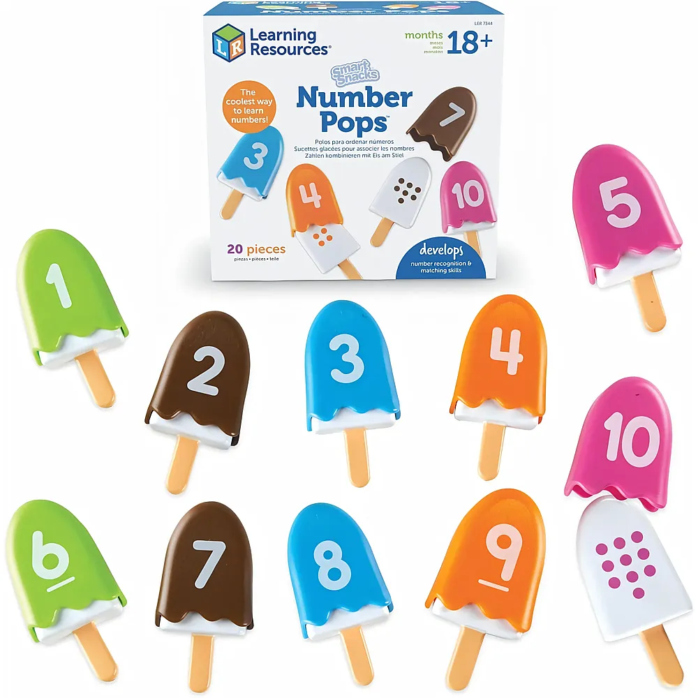 Learning Resources Smart Snacks EIS am Stiel mit Zahlen