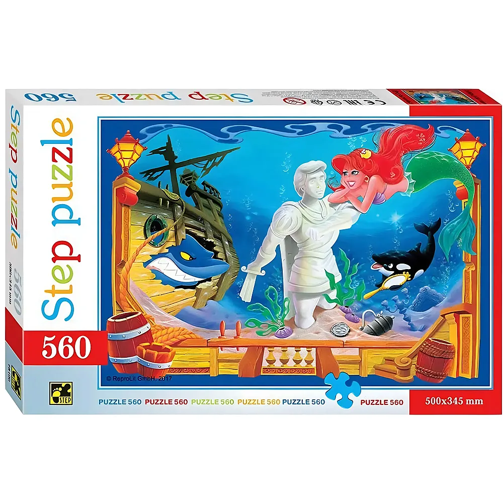 Step Puzzle Die kleine Meerjungfrau - 560 Teile - Puzzle 500 Teile