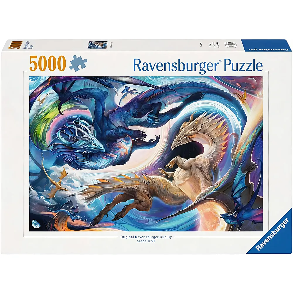 Ravensburger Puzzle Gigantisches Drachenfest zur Tages- und Nachtstunde 5000Teile