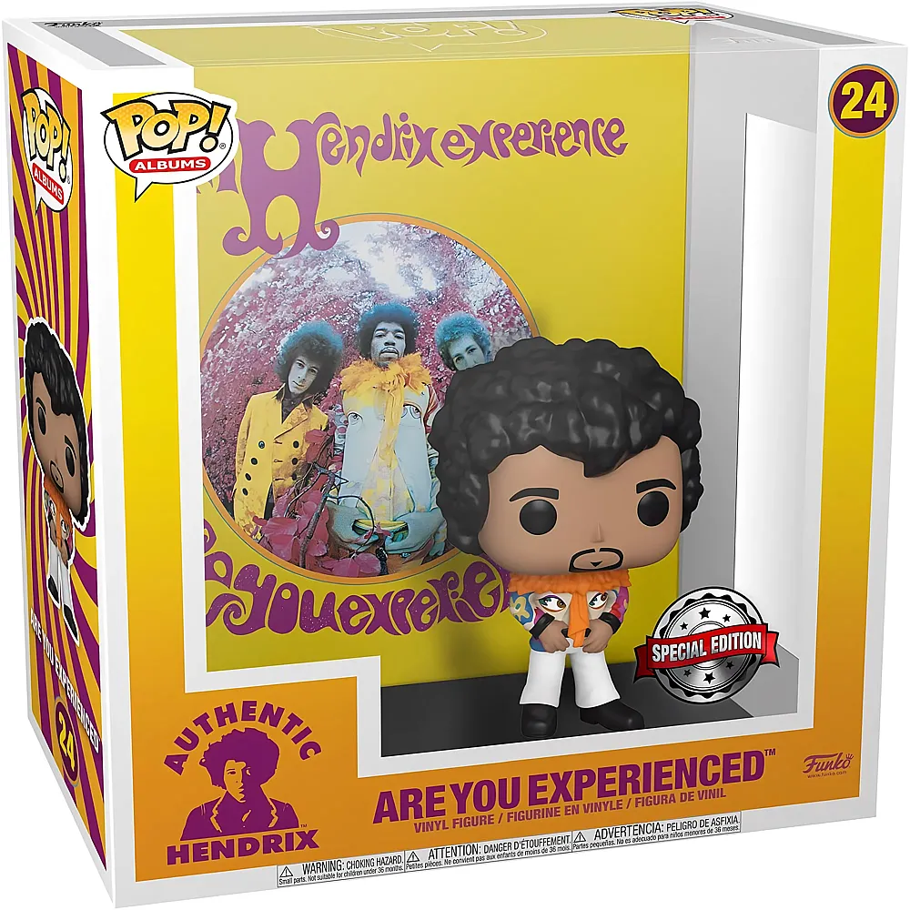 Funko POP Albums: Jimi Hendrix - Are You Experienced - -Exklusiv - Vinyl-Sammelfigur - Geschenkidee - Offizielle - Suche