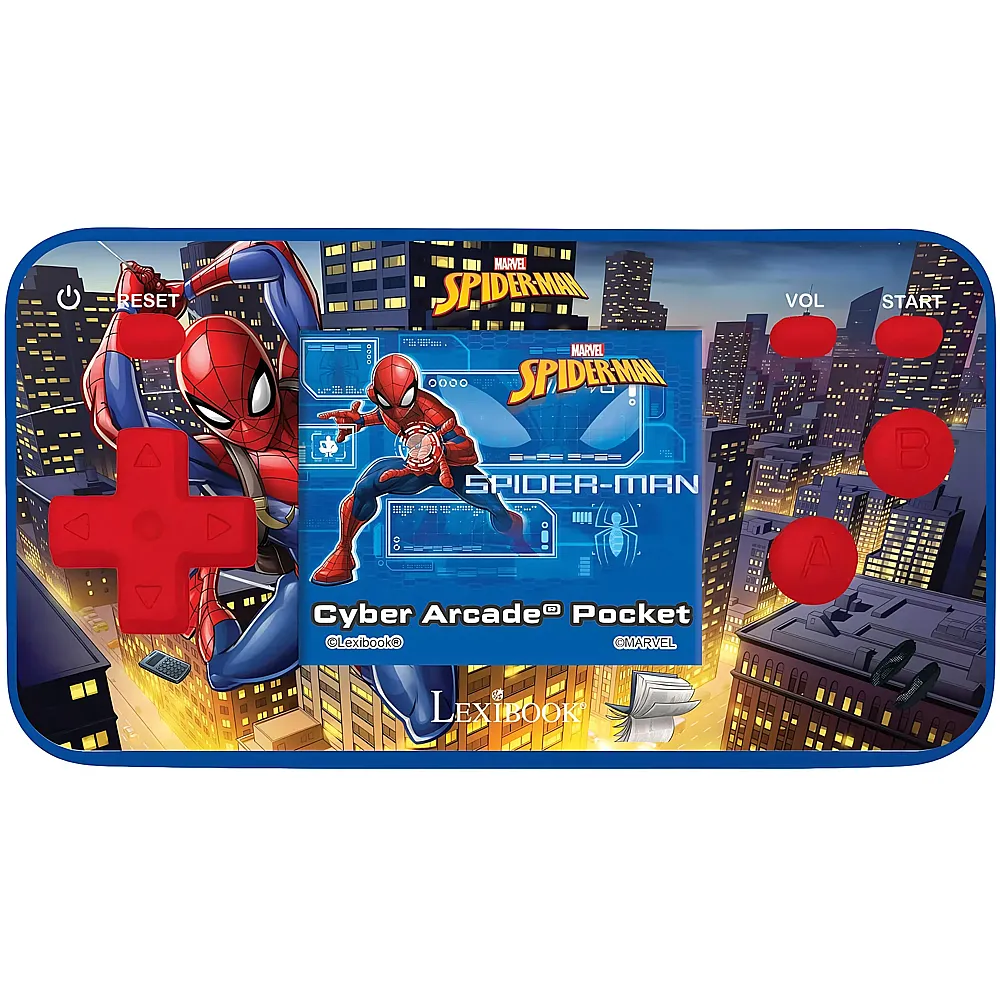 Lexibook Spiderman Cyber Arcade Pocket Tragbare Spielkonsole