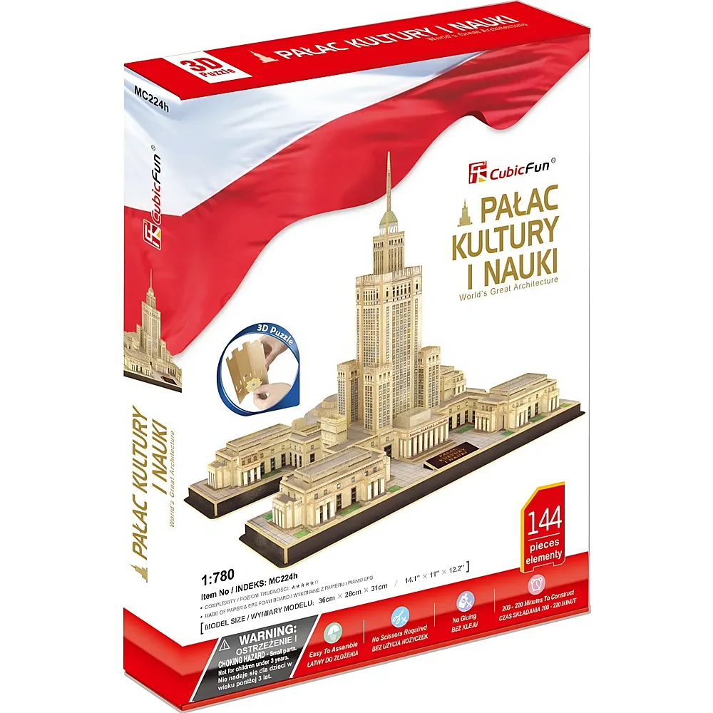 Cubic Fun Puzzle 3D Kulturpalast 144Teile