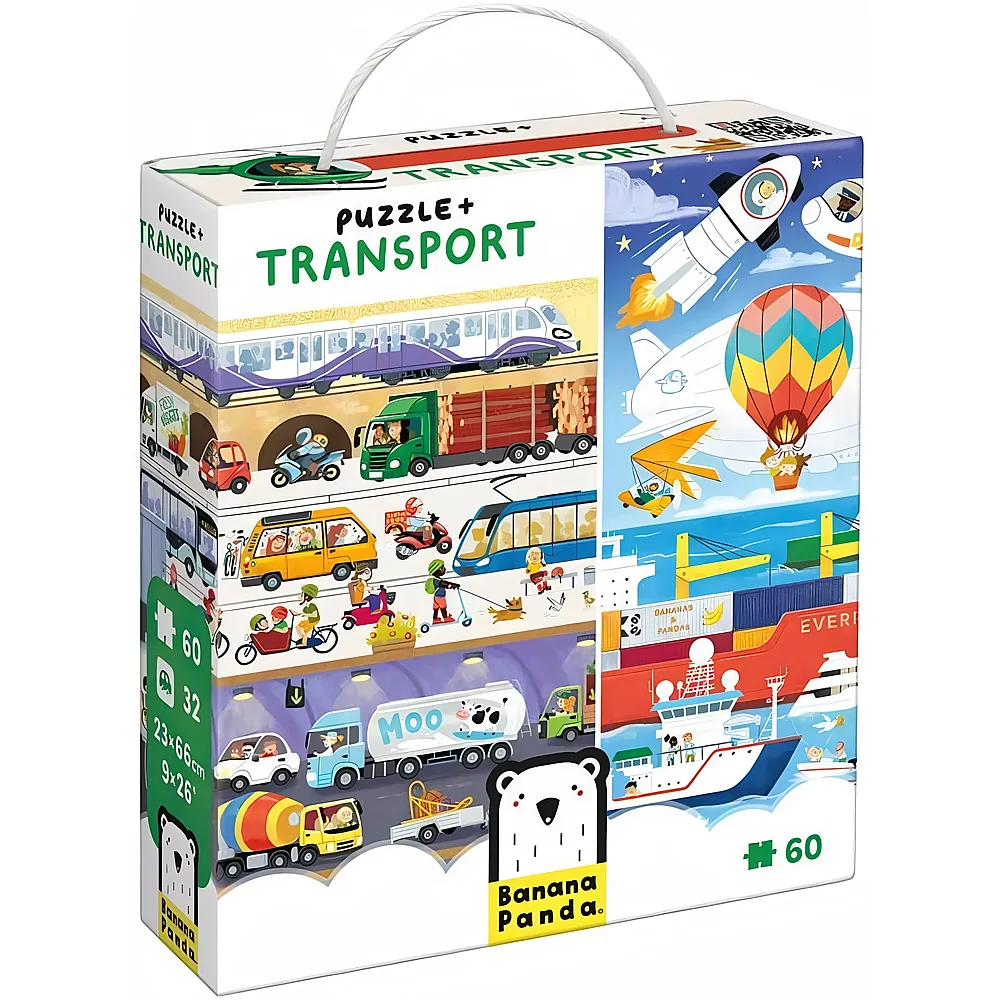 Banana Panda Puzzle Transport plus 60Teile