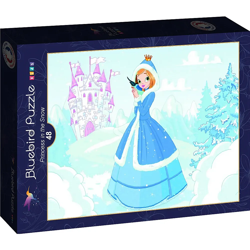 Bluebird Puzzle Prinzessin im Schnee - 48 Teile