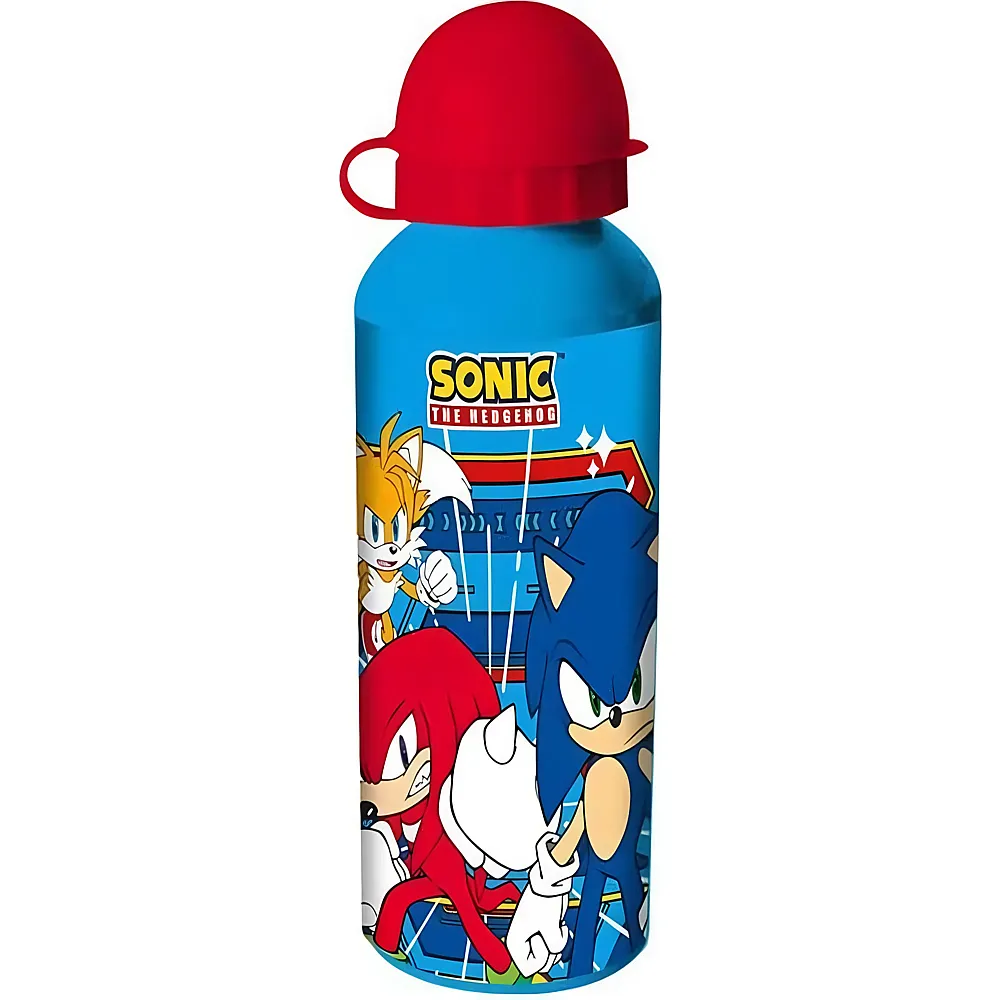 meinspielzeug - Kids Licensing Sonic Aluminium Trinkflasche 500ml | Essen & Trinken