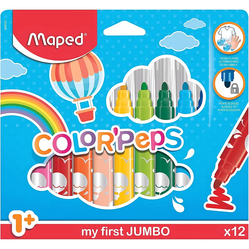 Maped Filzstifte Color Peps Maxi 12er - Suche