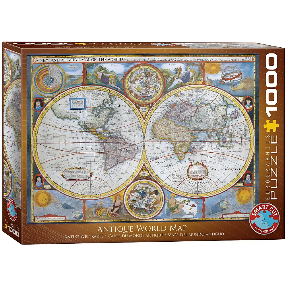 Eurographics Puzzle Map of the ancient world - 1000 Teile