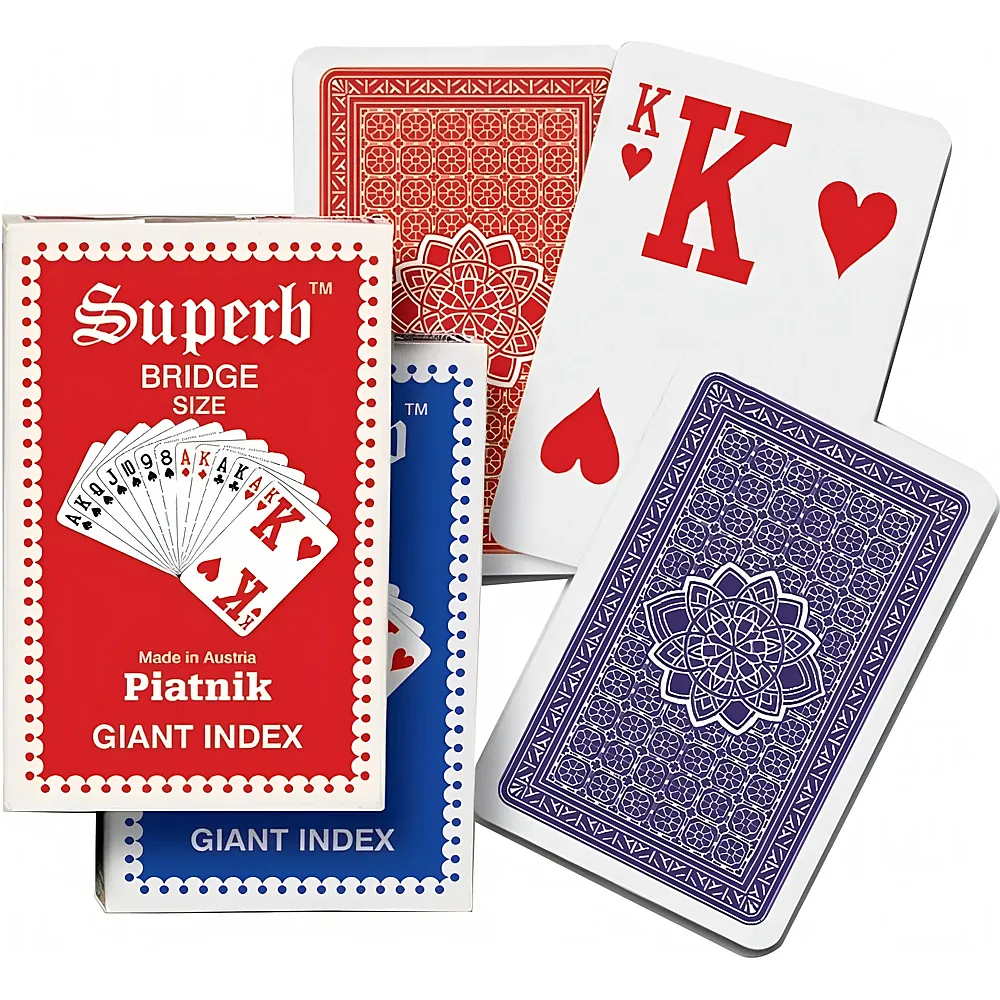 Piatnik Spiele Superb giant index, Bridge | Jassen