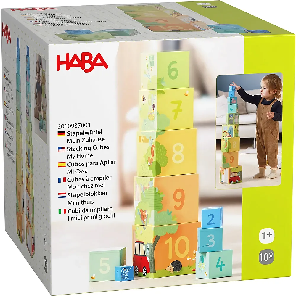 HABA Kleinkind Stapelw�rfel Mein Zuhause - 10 Teile