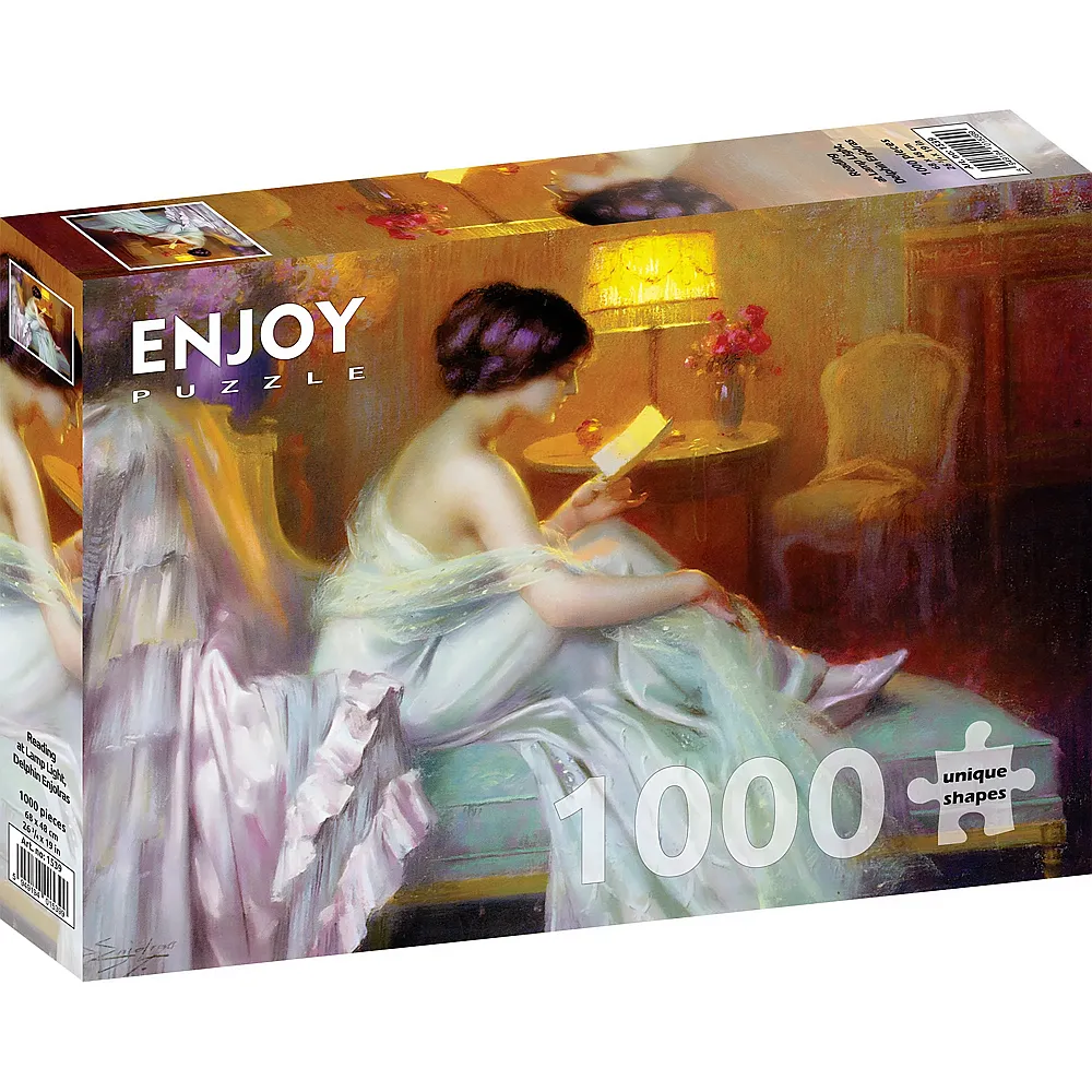 Enjoy Puzzle Reading at Lamp Light - 1000 Teile