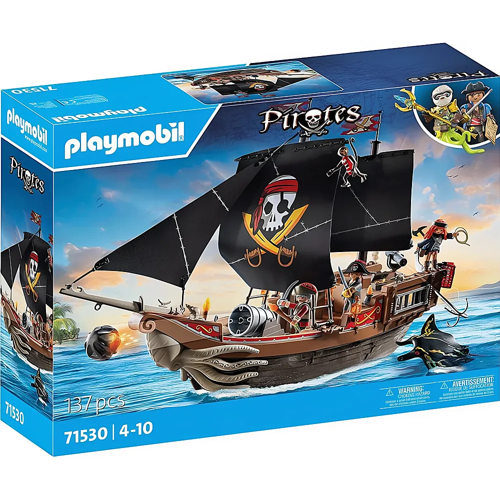 PLAYMOBIL Pirates Grosses Piratenschiff 71530