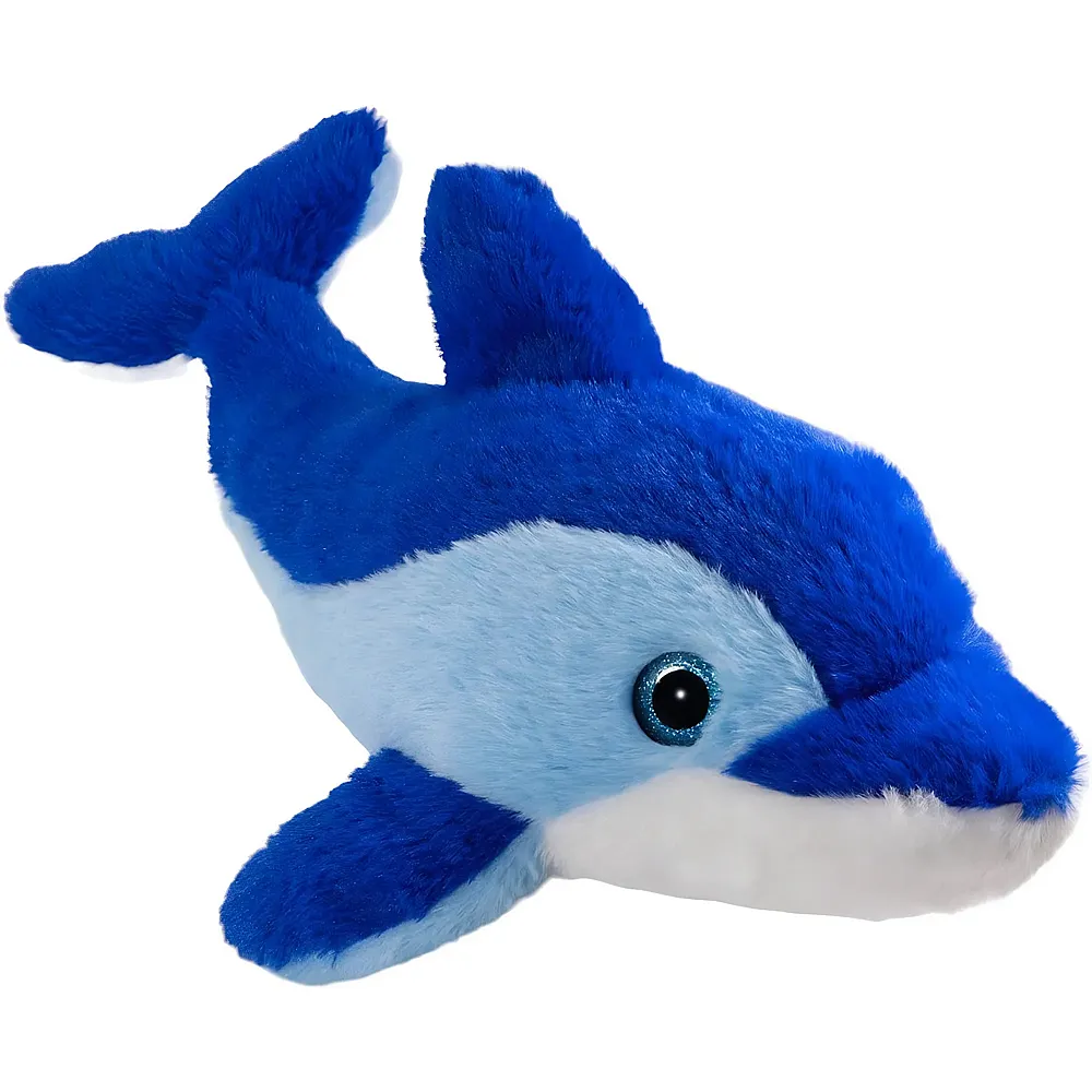 Carl Dick Delfin mit Glitzer-Augen Blau - 40 cm - Meerestiere Pl�sch