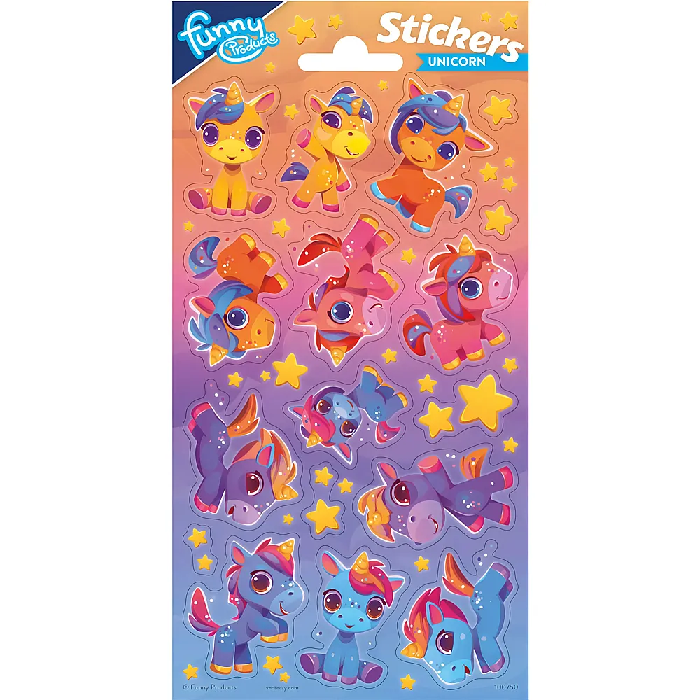 Totum Aufkleberbogen Einhorn - Tattoos & Stickers