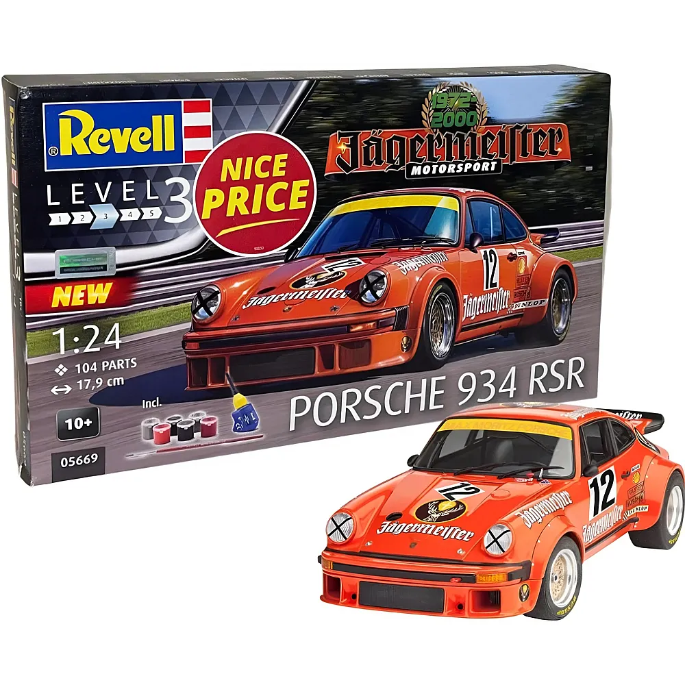Revell Level 3 Porsche Gift Set 50 Years of Jgermeister Motorsport