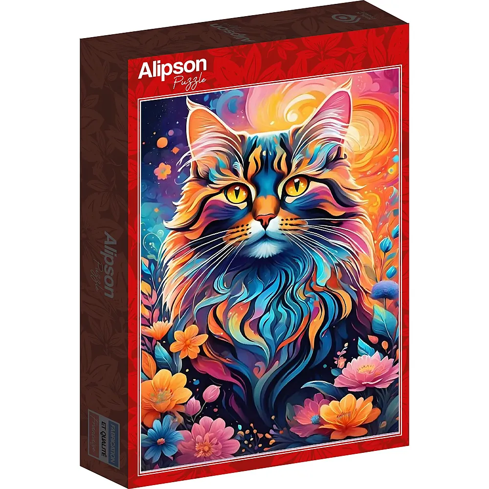 Alipson Puzzle Mehrfarbige Katze 1000Teile