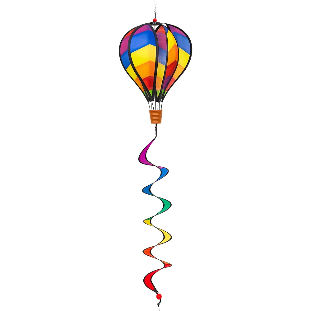 meinspielzeug - HQ Invento Windspiel Twist Spectrum Mini Hot Air Balloon, 23x92 cm,