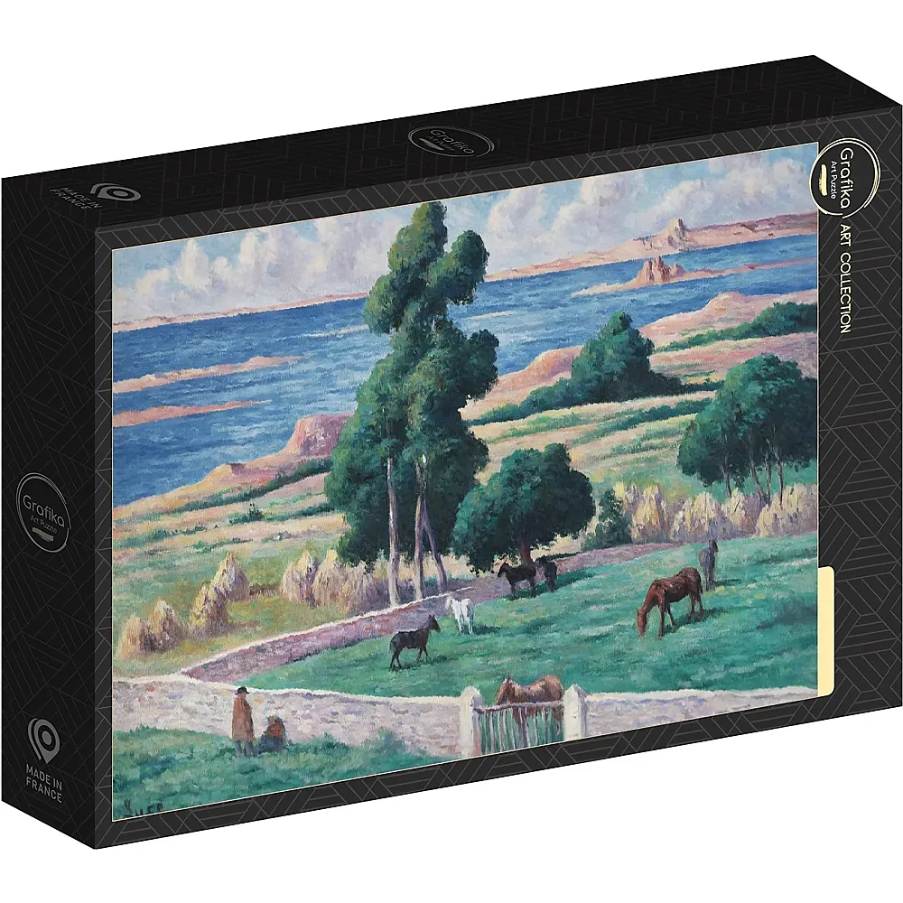 Grafika Puzzle Art Collection Maximilien Luce L'�le � bois, Kermouster, L�zardrieux, 1914 1000Teile