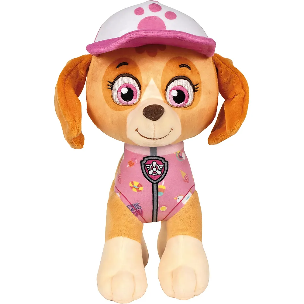 meinspielzeug - Schmidt Pl�sch Skye Summer Edition 28cm Paw Patrol | Lizenzfiguren Pl�sch
