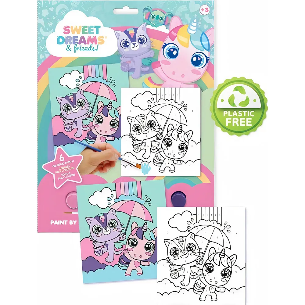 Kids Licensing Einhorn Malen nach Zahlen 29x22x1cm
