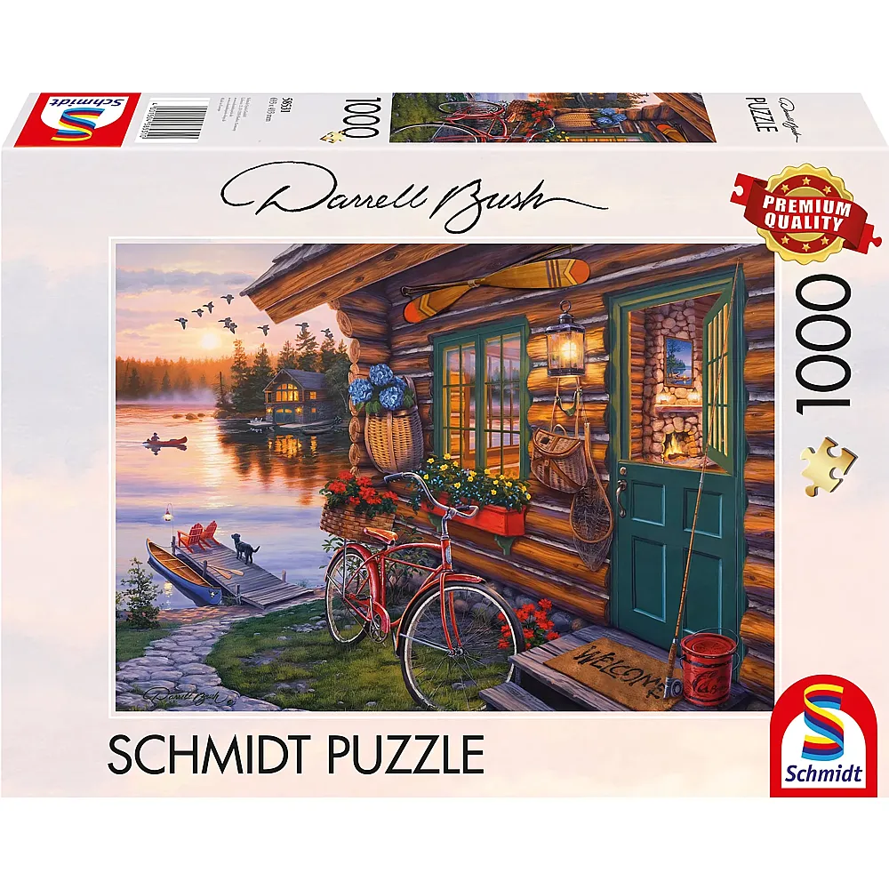 Schmidt Puzzle Darrell Bush Seehtte mit Fahrrad