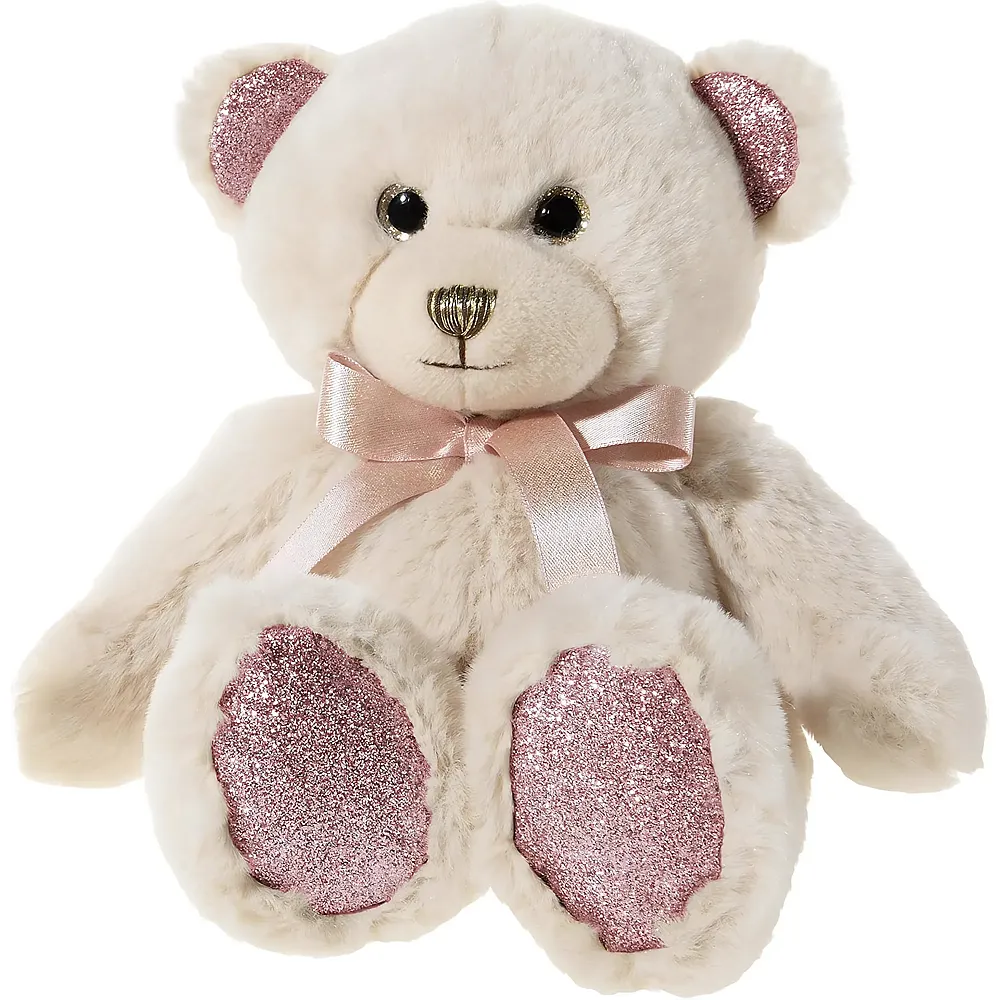 meinspielzeug - Heunec Teddyb�r Pearlie Taupie mit ros� Schleife - 18 cm | B�ren Pl�sch