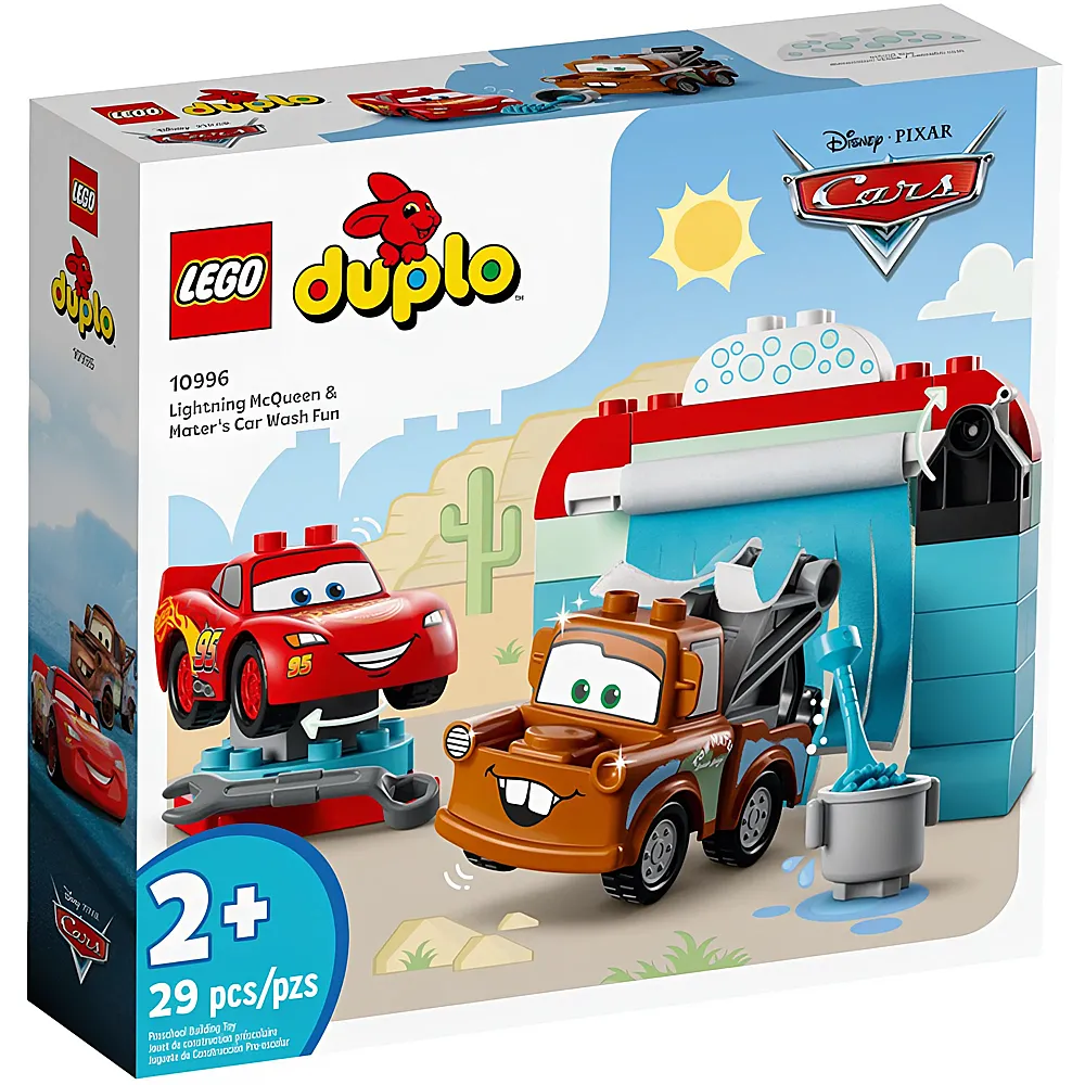 LEGO DUPLO Disney Cars Lightning McQueen und Mater in der Waschanlage 10996