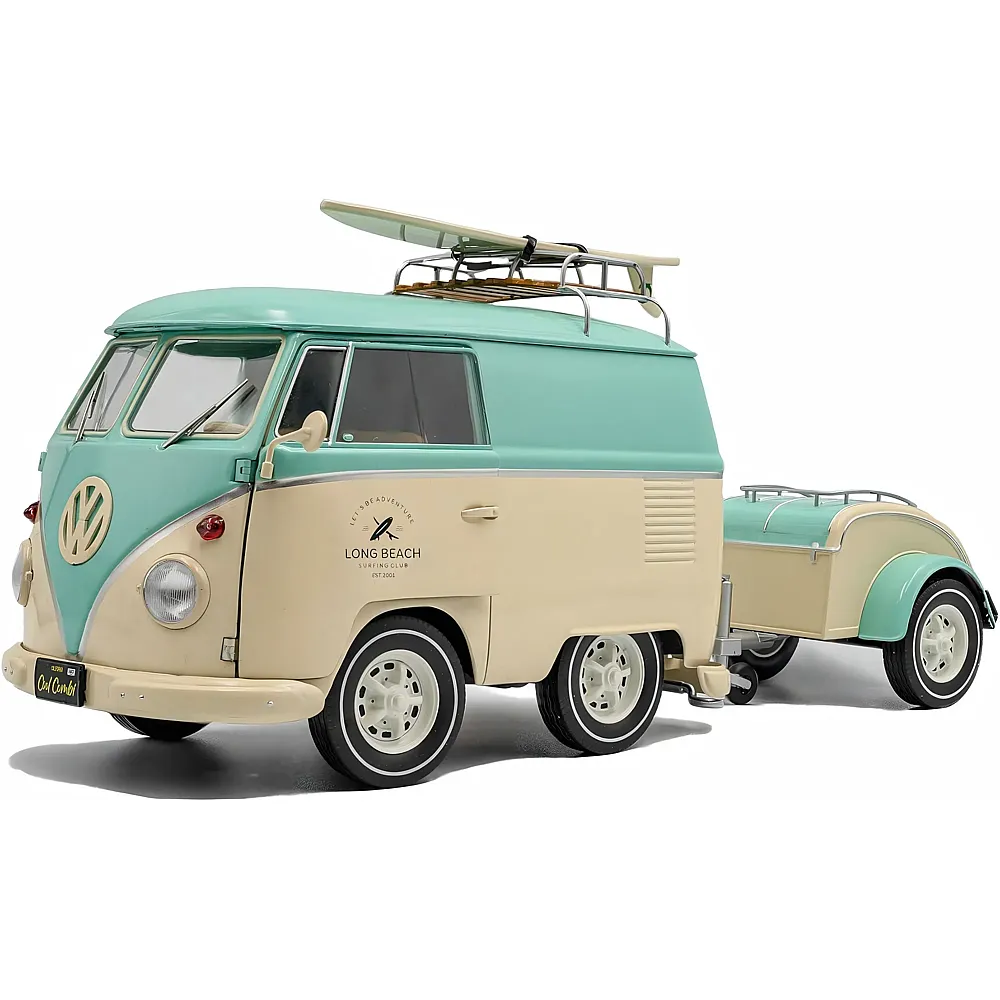 Solido 1:18 VW Retro-Mini-Bus Kool Kombi 2024 Mint/Weiss