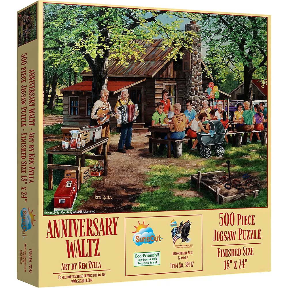 SunsOut Puzzle Ken Zylla Walzer zum Jahrestag 500Teile