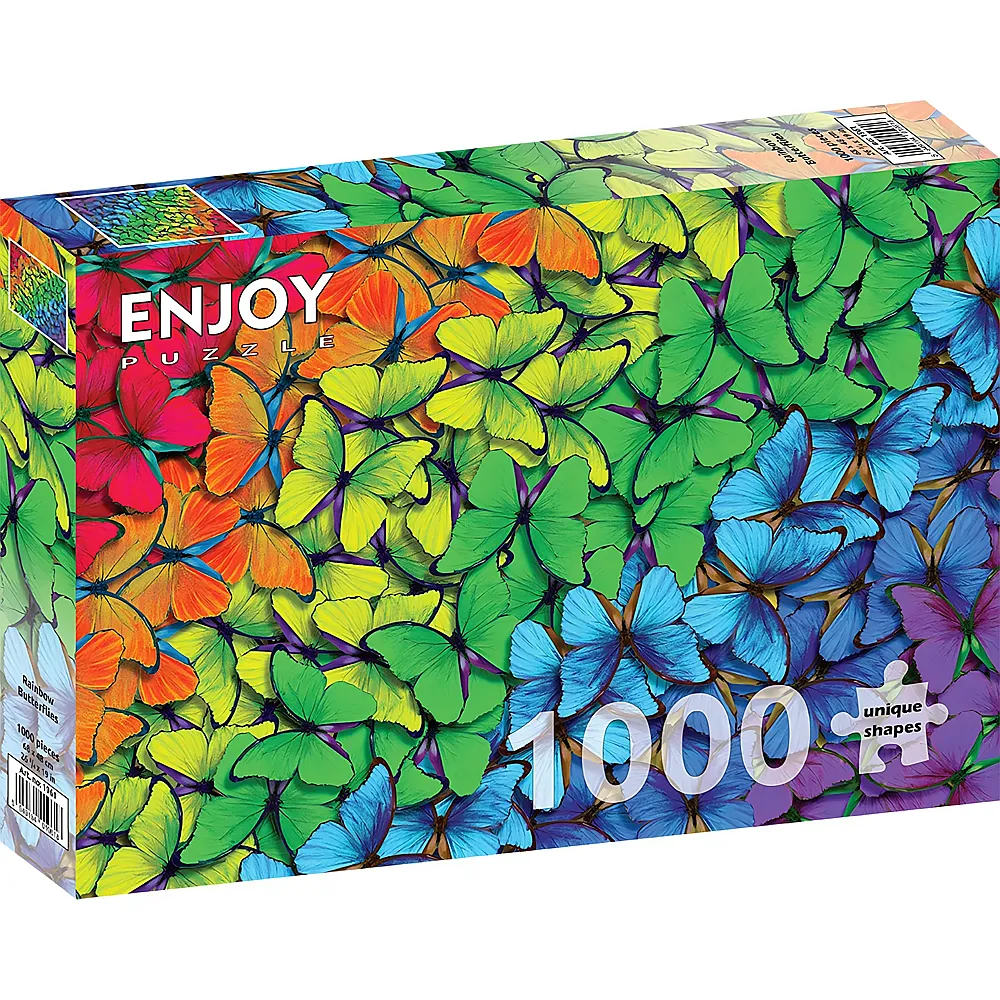 Enjoy Puzzle Rainbow Butterflies - 1000 Teile