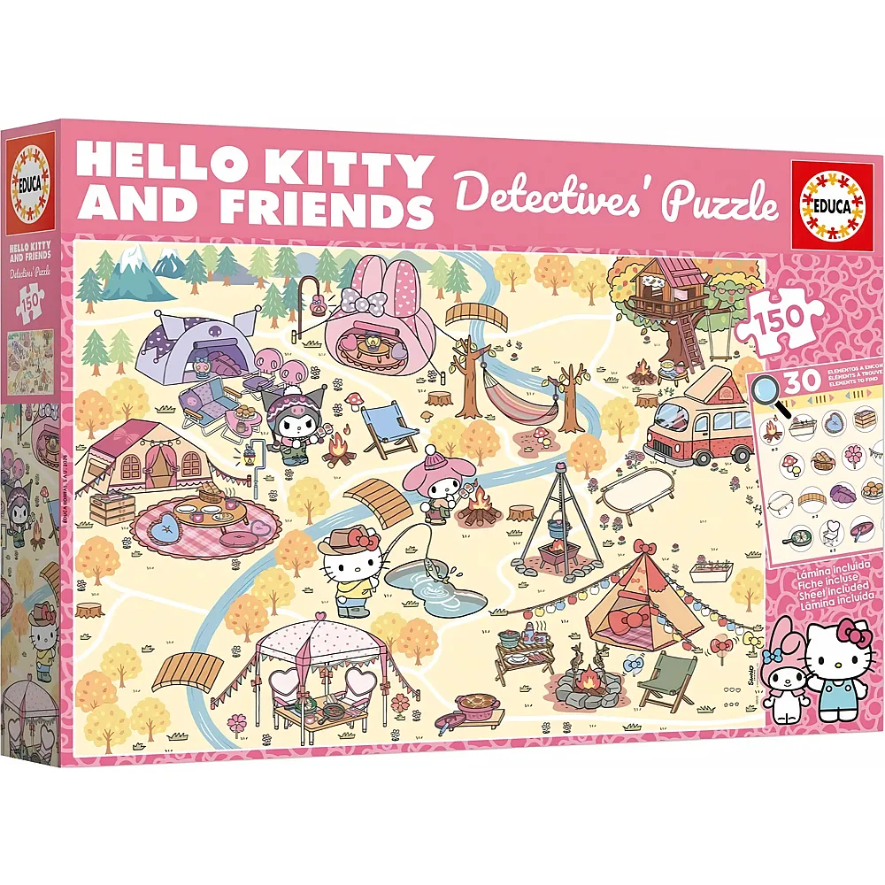 Educa Puzzle Detective Hello Kitty & Friends - 150 Teile