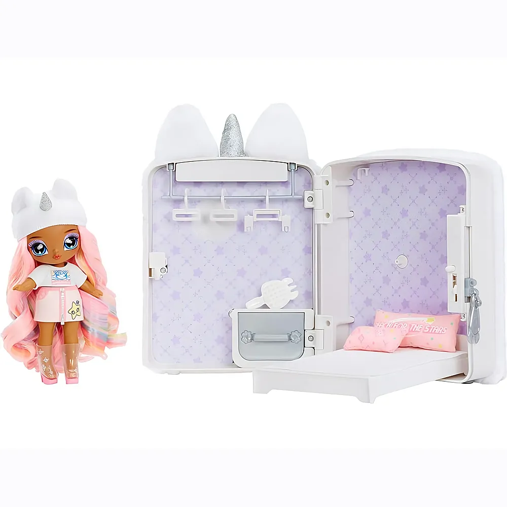 MGA Na Na Na Surprise Backpack Bedroom Einhorn mit Puppe Whitney Sparkles