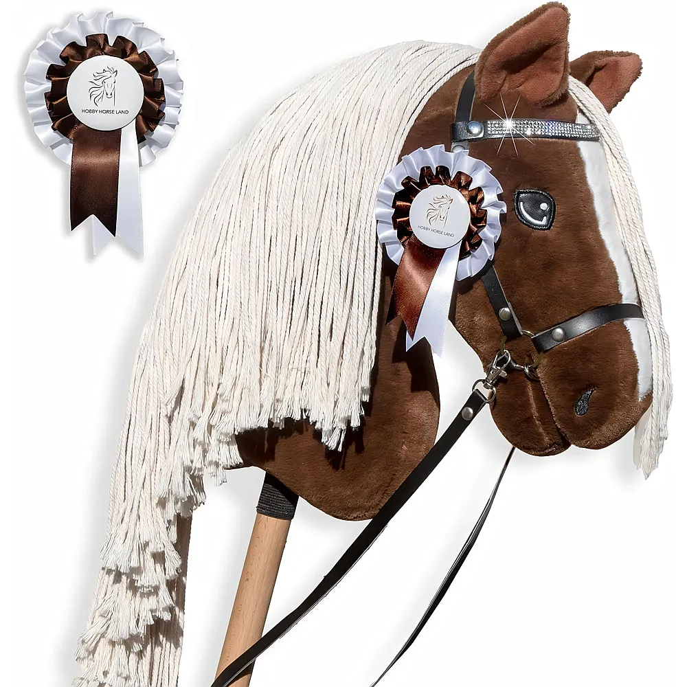 Hobby Horse Land Steckenpferd Sunny Dream A3 mit Glitzer-Trense