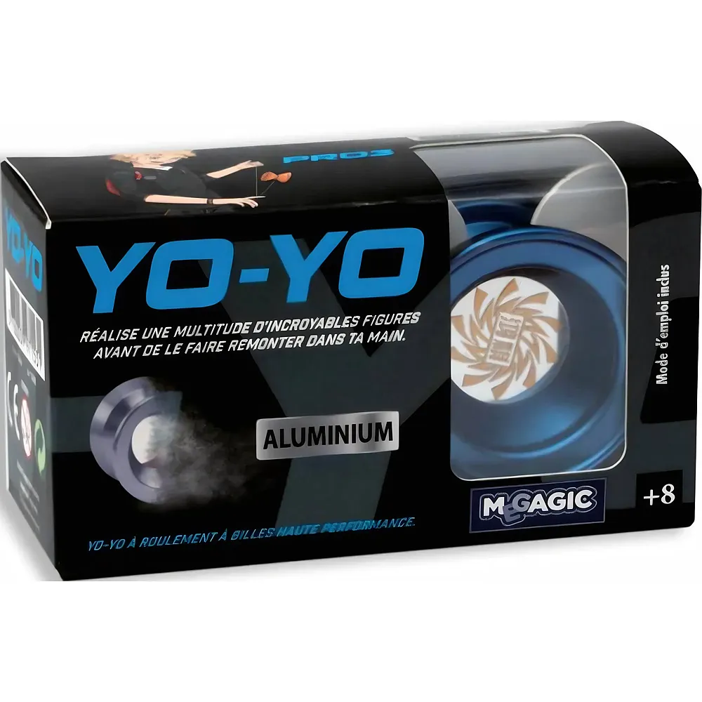 Megagic Yoyo Pro Aluminium Pro Diam. 49,5 MM rouge ET Bleu