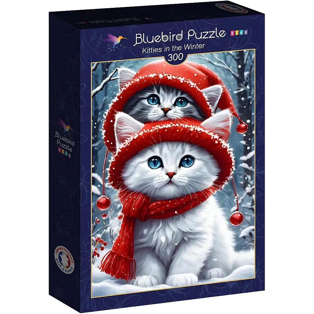 Bluebird Puzzle Kids Kitties in the Winter 300Teile