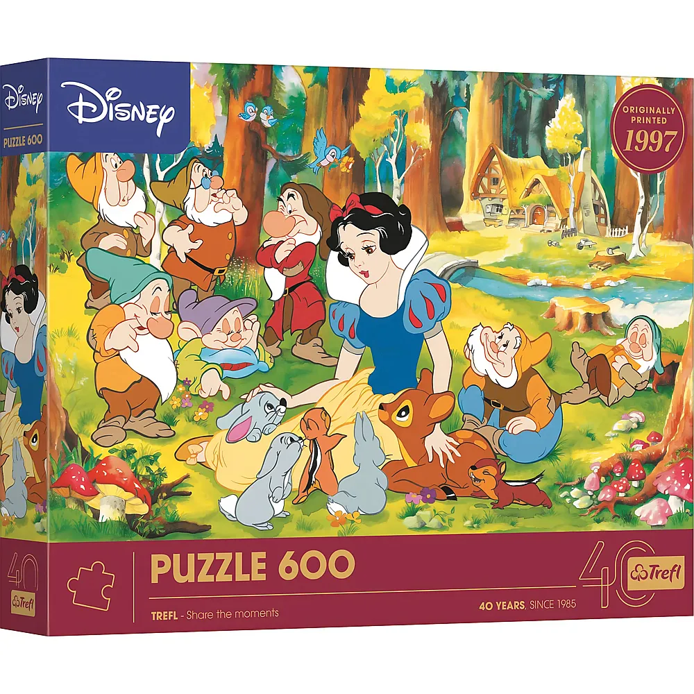 Puzzle 40 Jahre Trefl Disney Schneewittchen 600Teile