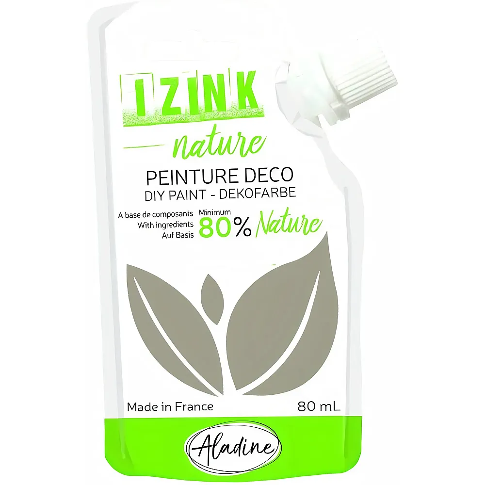 Izink Deko Naturmalfarbe Maulwurfsgrau - 80 ml - Farbe & Kreide