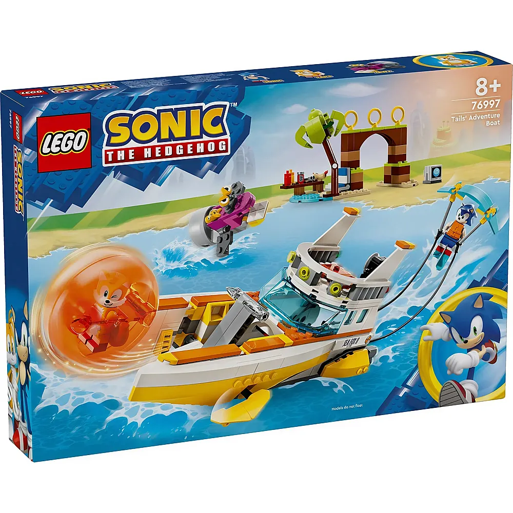 LEGO Sonic Tails Abenteuerboot 76997