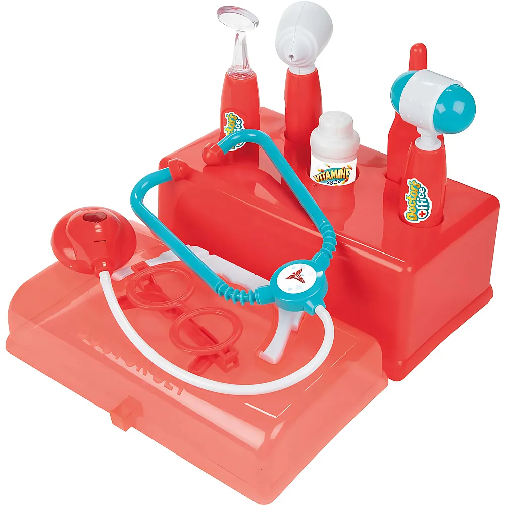 Toi-Toys Arztkoffer Rot mit Zubeh�r - 7 Teile