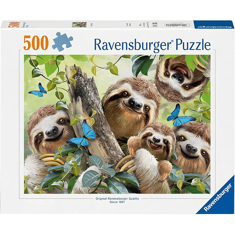 Ravensburger Puzzle Faultier Selfie - 500 Teile