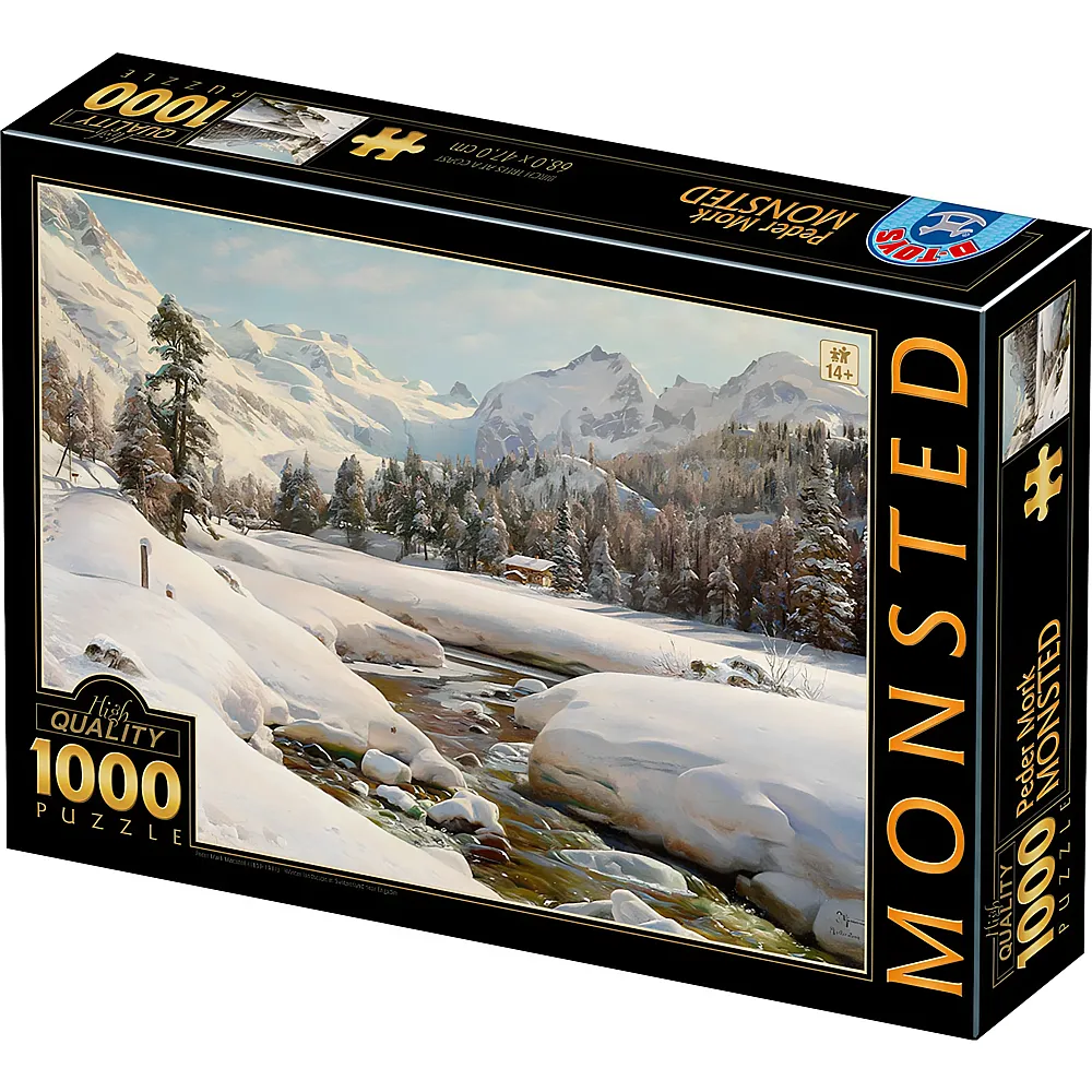DToys Puzzle Peder Mrk Mnsted Winterlandschaft in der Schweiz 1000Teile