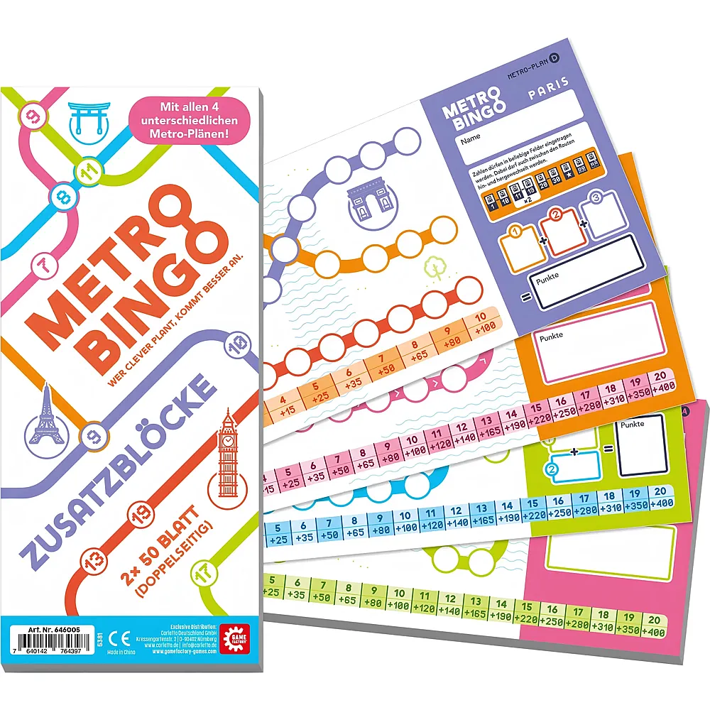 Game Factory Metro Bingo Ersatzbl�cke