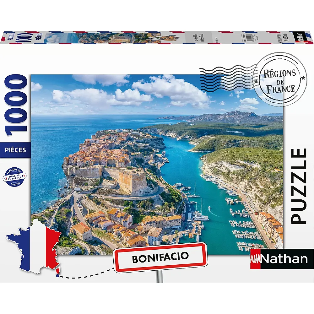 Nathan Puzzle R�gion de France Zitadelle von Bonifacio - 1000 Teile